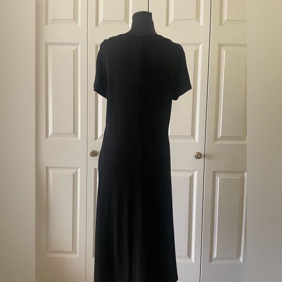 Coldwater Creek | Waffleknit sheath dress. Cap sleeves. Size Medium. USA. Staple - Picture 2 of 6